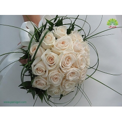 دسته گل عروس رز لاکچری کد DF02004